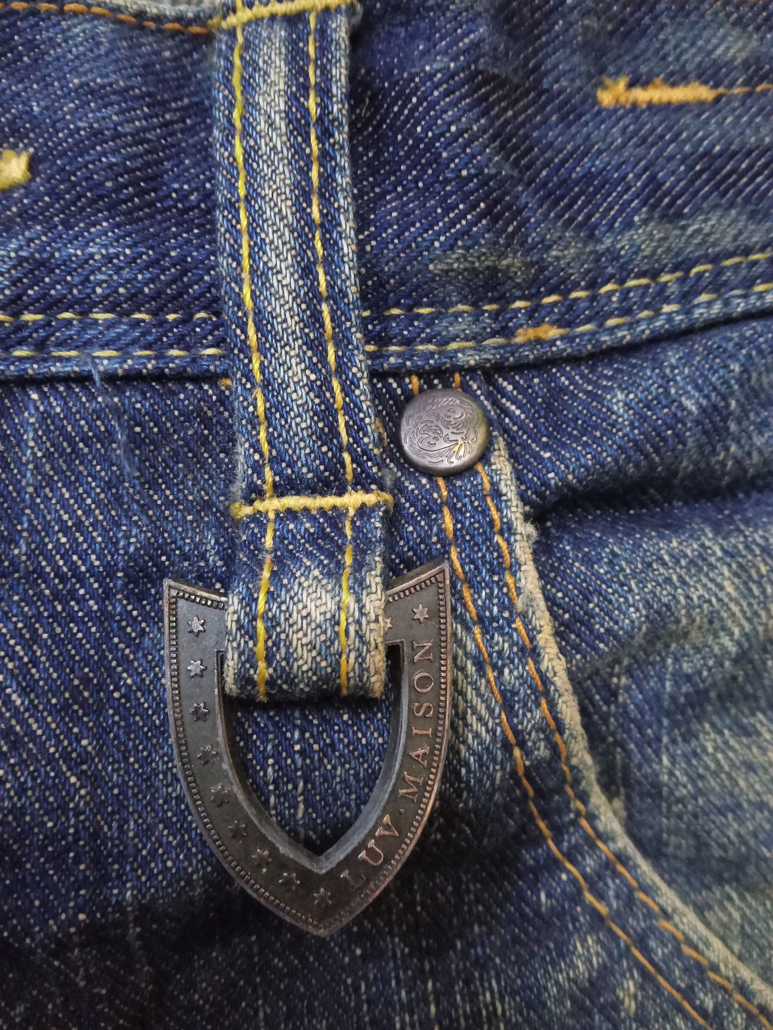 JACKROSE Jackrose Luv Maison Distressed Rare Design Jeans Size US 30 / EU 46 - 6 Thumbnail