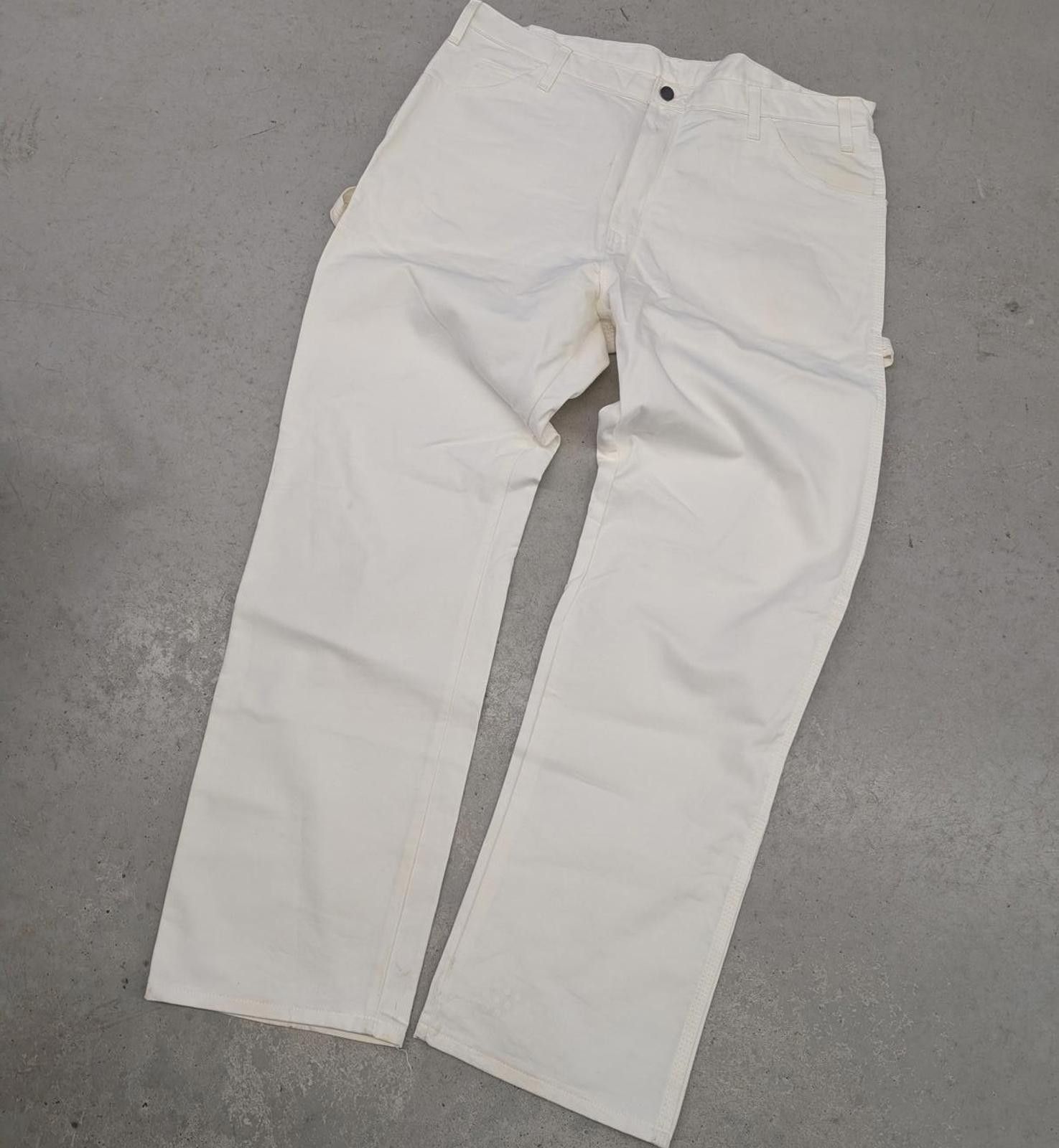 Dickies Retro Dickies White Carpenter Canvas Painters Pants Size US 38 / EU 54 - 2 Thumbnail