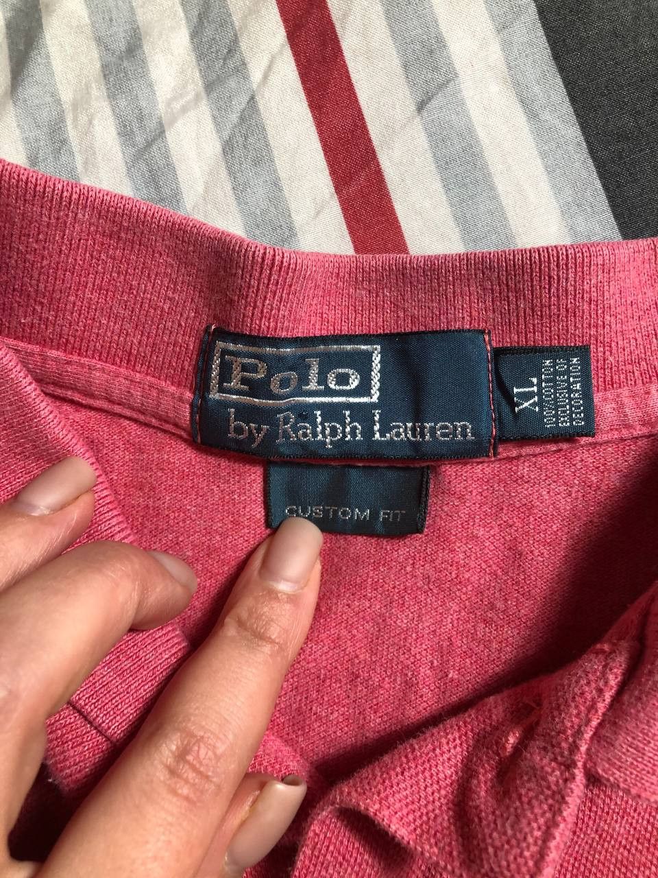 Polo Ralph Lauren Vintage Polo Ralph Lauren Striped Rugby Long Sleeve Polo Size US XL / EU 56 / 4 - 2 Thumbnail