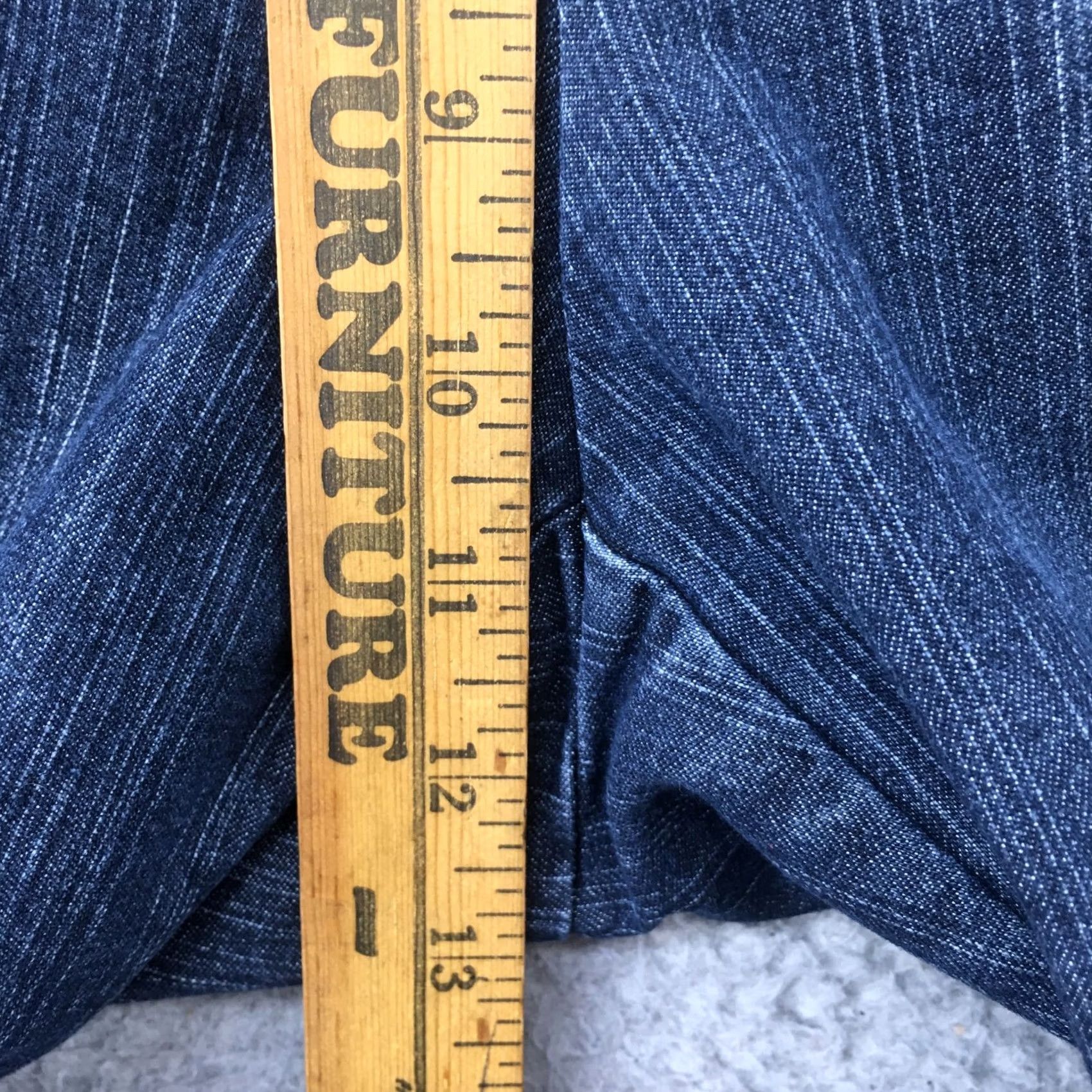 CO Khakis & Co Jeans Womens 14 Blue Denim Straight Leg Mid Rise Zip Fly 8215D Jeans Women 14 Blue Denim Straight Modern Classic Mens Womens Size 36" / US 14 / IT 50 - 7 Thumbnail