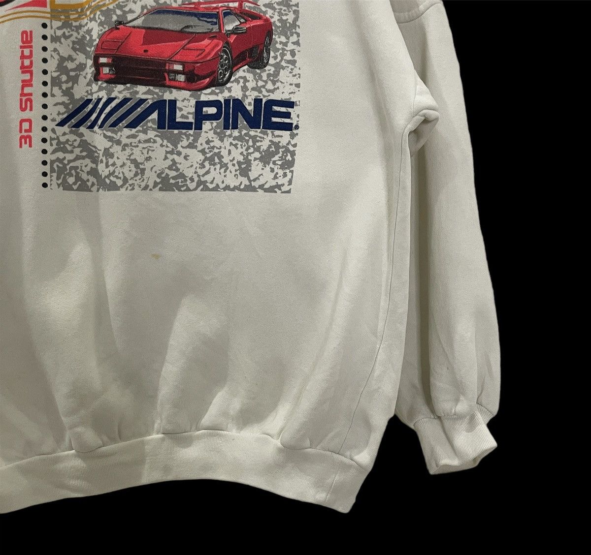 Formula 1 Vintage 90s 3D Shuttle Alpine Lamborghini Sweatshirt Size US L / EU 52-54 / 3 - 2 Thumbnail