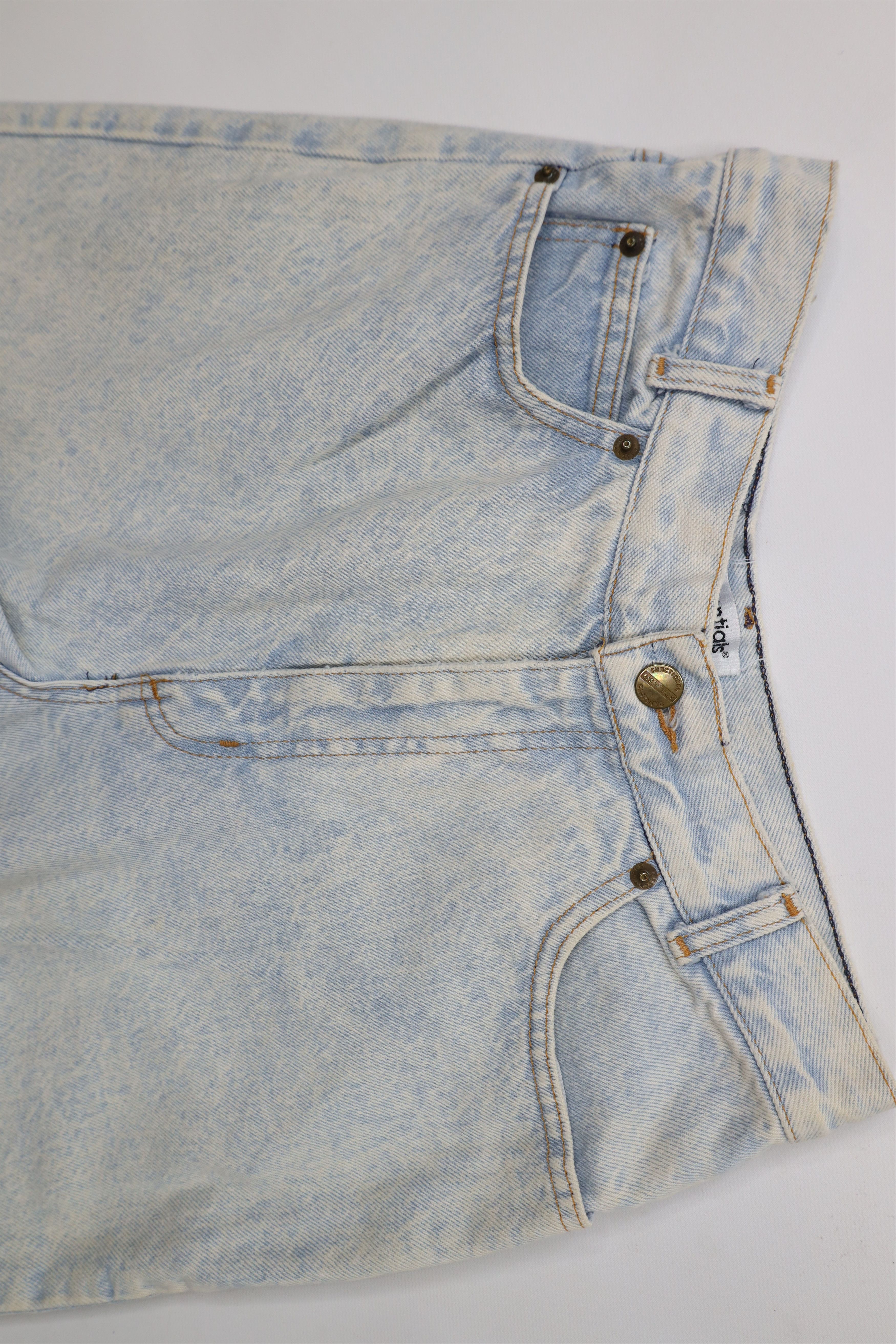 Vintage Vintage 90s Streetwear Acid Wash Tapered Leg Jeans Blue Size 32" / US 10 / IT 46 - 7 Thumbnail