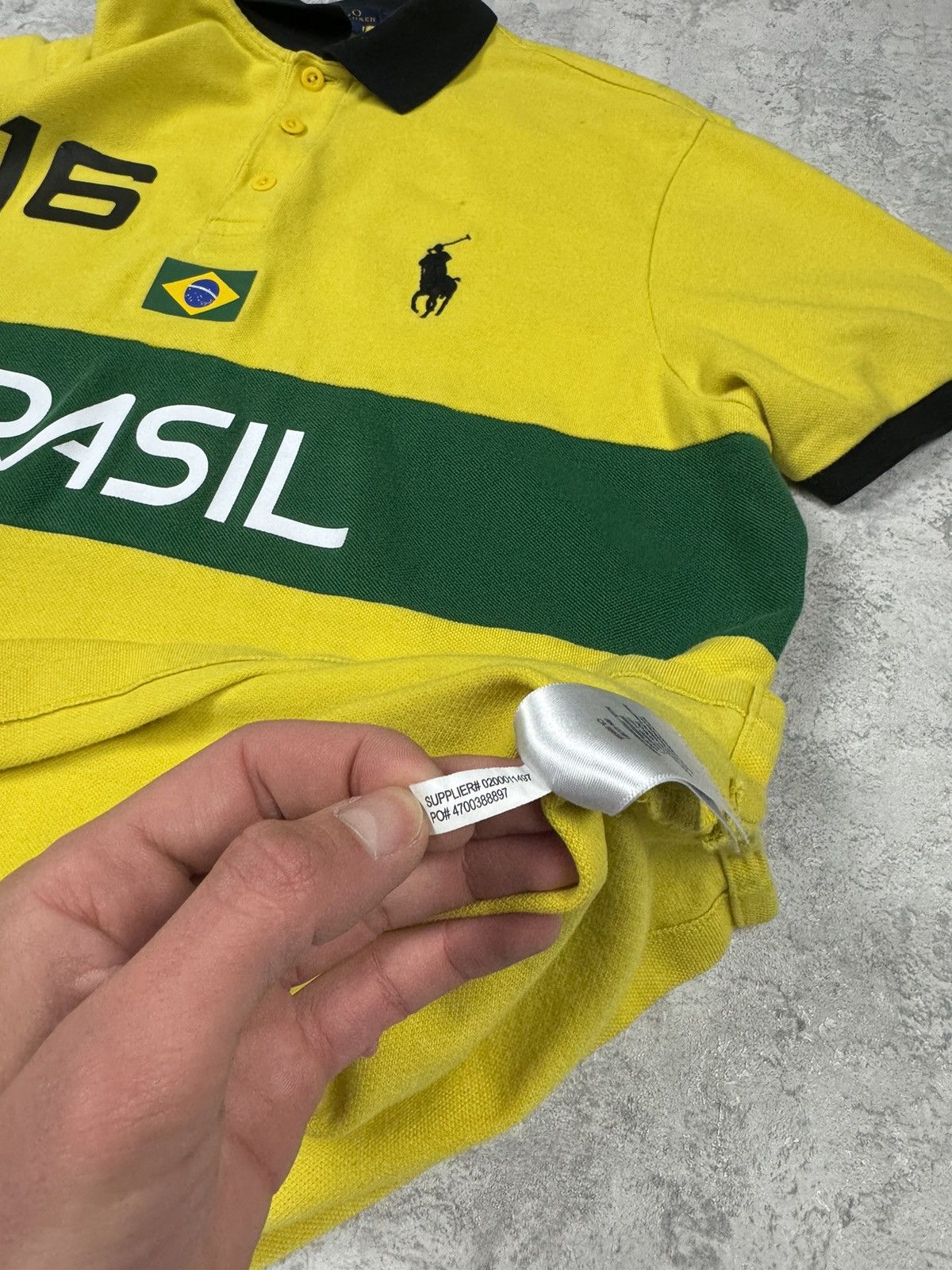 Polo Ralph Lauren Polo Ralph Lauren Brasil Polo Big Pony 16 Brazil Flag SizeXL Size US XL / EU 56 / 4 - 11 Thumbnail