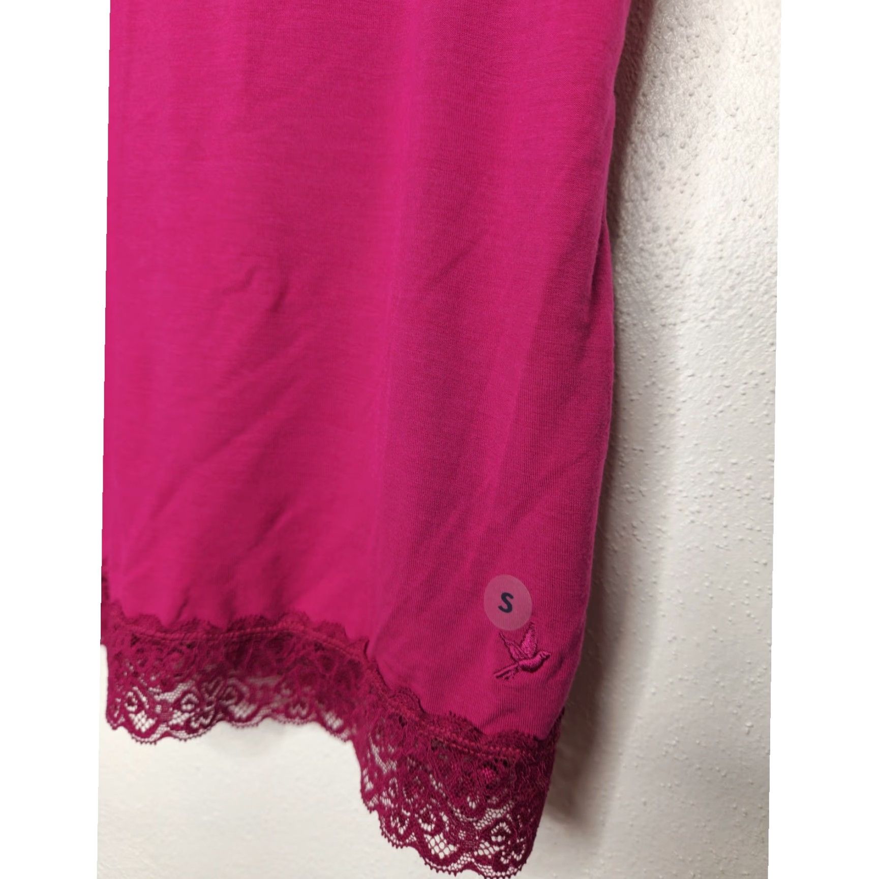 Vintage VINTAGE Aerie Cami Tank Top Lace Pink Spaghetti Strap Fairy Whimsy Shirt Womens S Size S / US 4 / IT 40 - 2 Thumbnail
