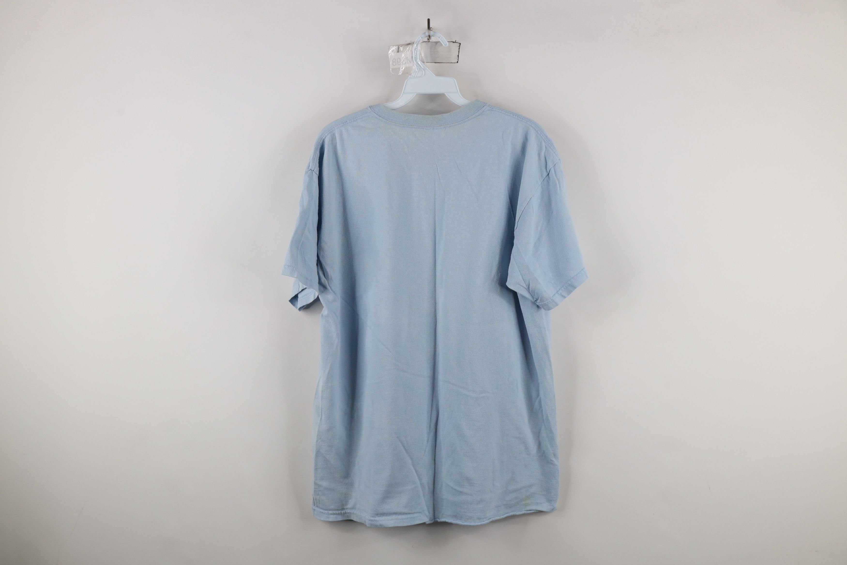 Vintage Vintage 90s Streetwear Flower Cat Kitten T-Shirt Blue Size L / US 10 / IT 46 - 10 Thumbnail