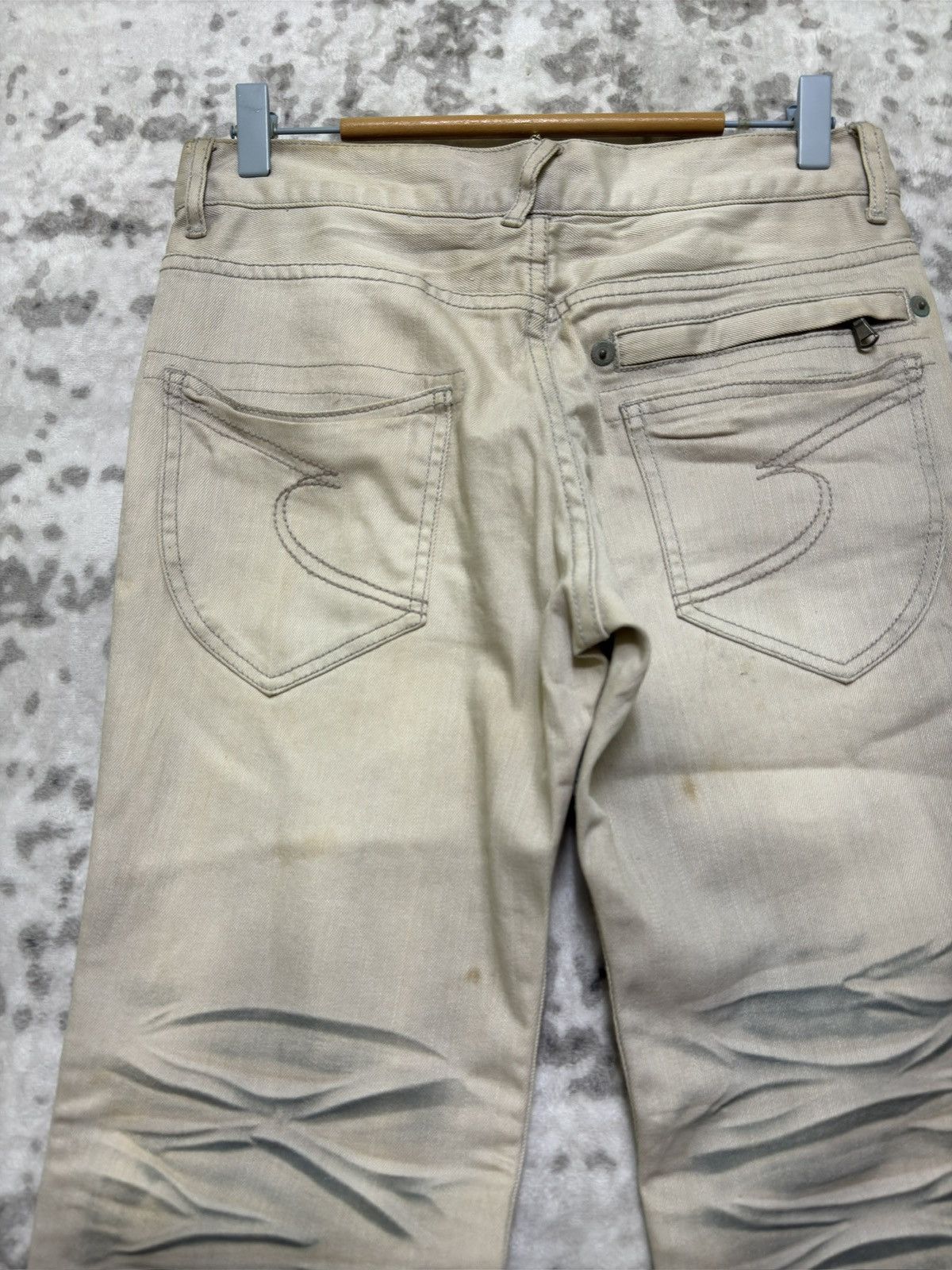 Hysteric Glamour Vintage Y2K Semantic Design Claw Mark Acid Wash Denim Jeans Size US 29 - 10 Thumbnail