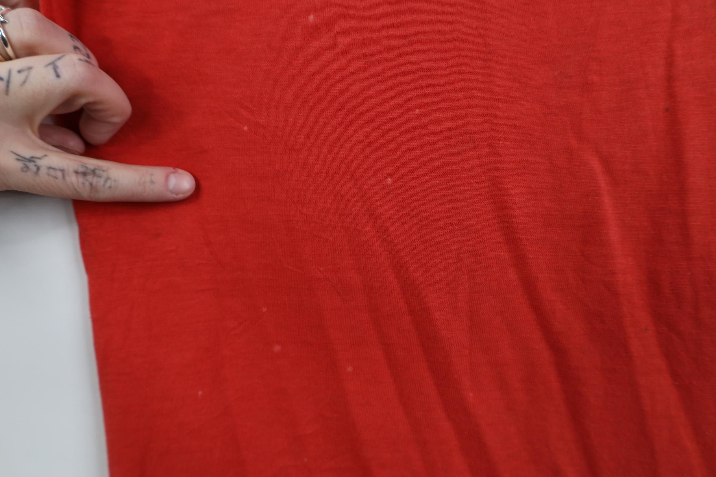 Nike Vintage 70s 80s Nike Thin Spell Out Swoosh T-Shirt Red USA Size US M / EU 48-50 / 2 - 6 Thumbnail