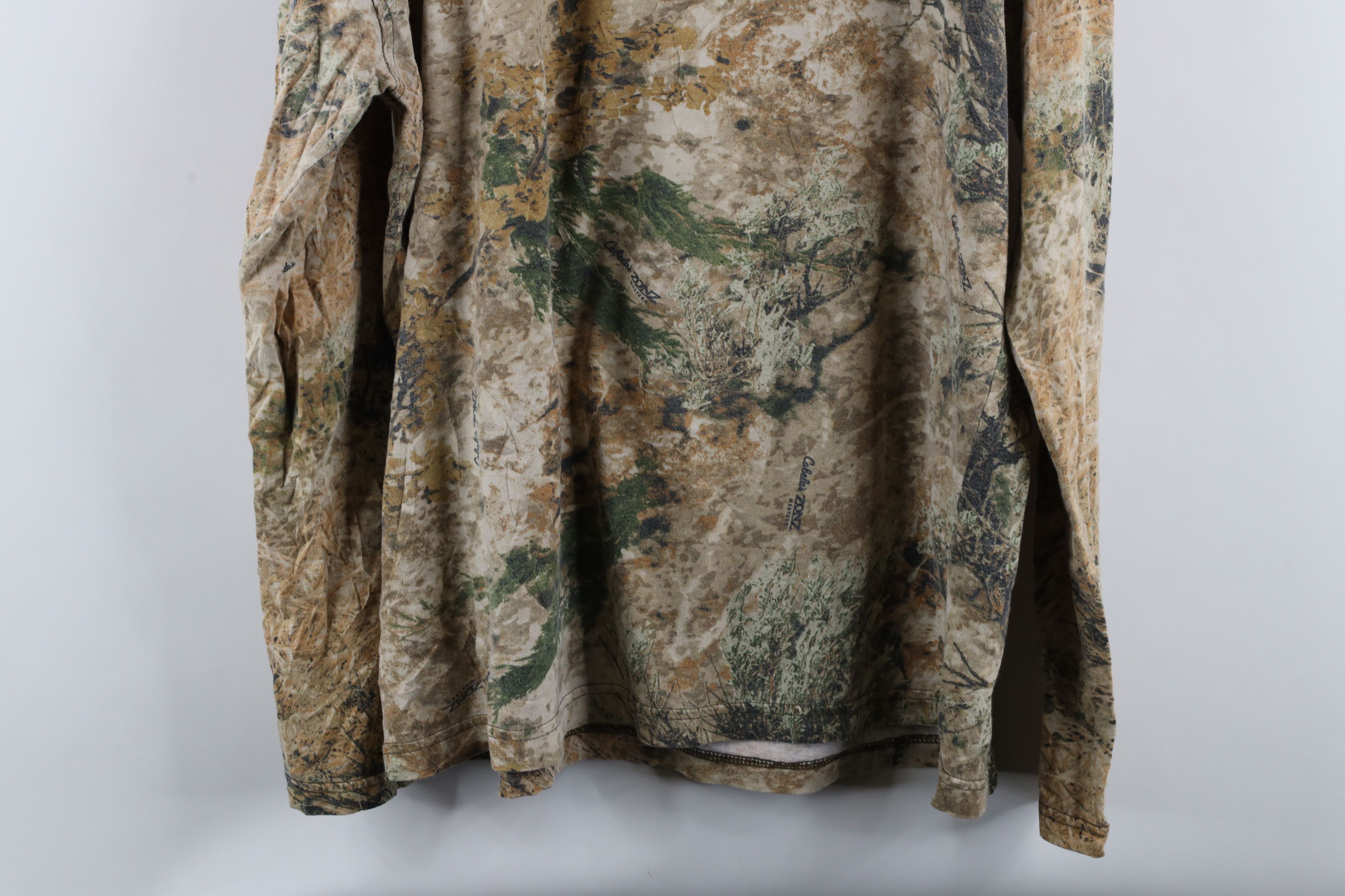 Cabelas × Vintage Vintage Cabelas Faded Camouflage Long Sleeve T-Shirt Cotton Size US XL / EU 56 / 4 - 9 Thumbnail