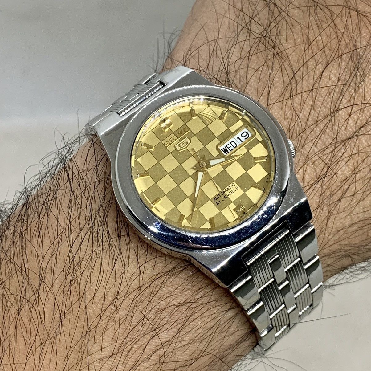 Japanese Brand × Seiko × Vintage Rare❗️Vintage Seiko 5 Skeleton Full Original Size 36 - 3 Thumbnail