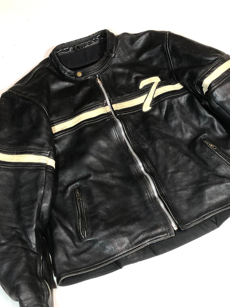 Vintage Frank Thomas Motorcycle Moto Leather Jacket Racing Vintage Size US XXL / EU 58 / 5 - 6 Thumbnail
