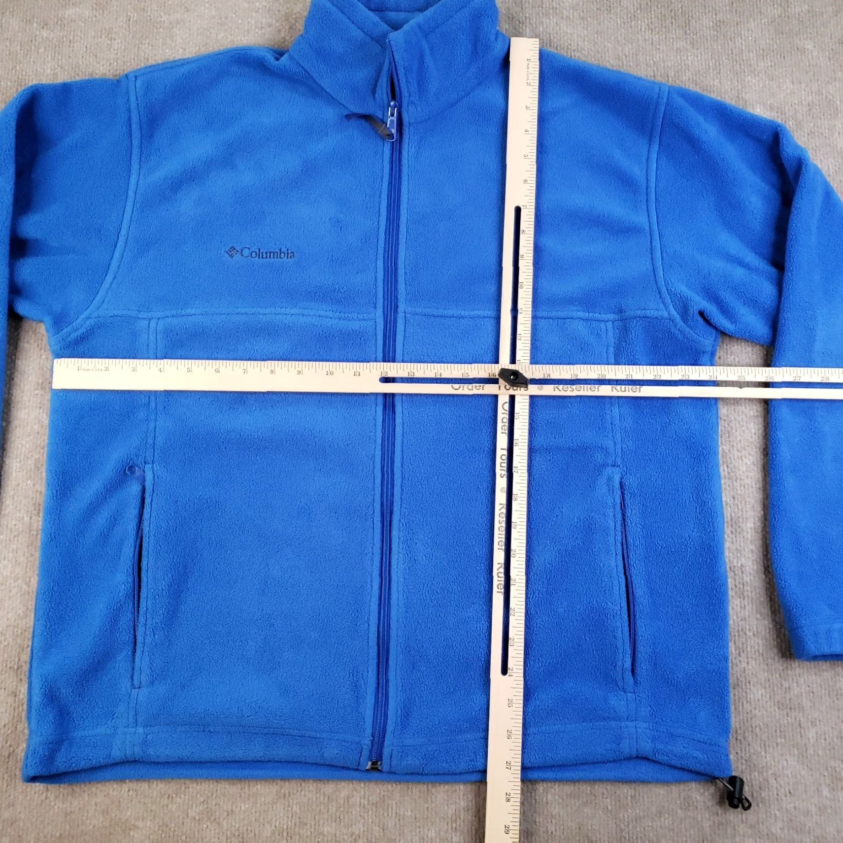 Layer 8 Columbia Jacket Mens Large Blue Full Zip Fleece Outdoor Layer Bomber Jacket Size US L / EU 52-54 / 3 - 2 Thumbnail