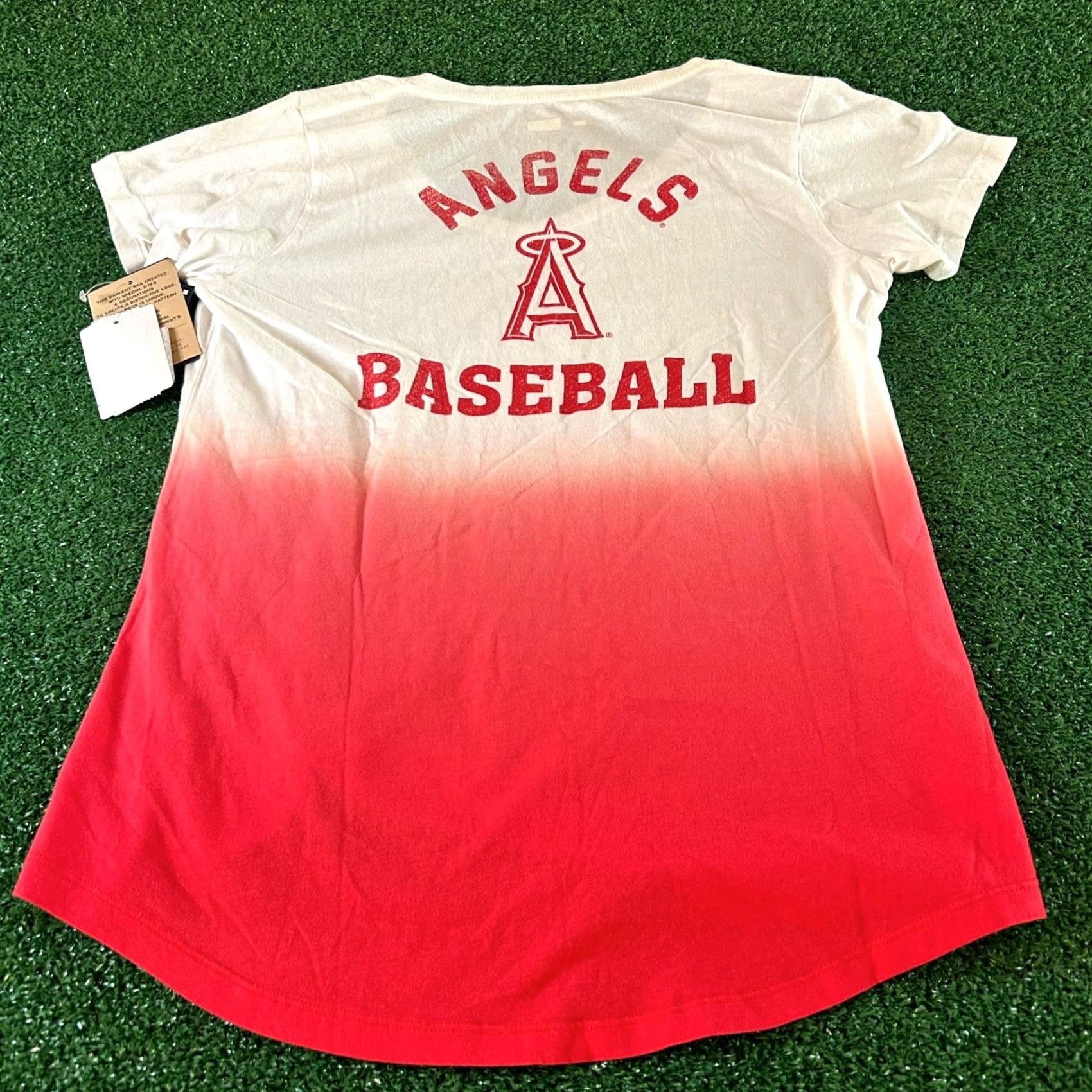 New Era New Era Los Angeles Angels T-Shirt MLB Baseball Graphic White Red Womens Medium Size M / US 6-8 / IT 42-44 - 3 Thumbnail