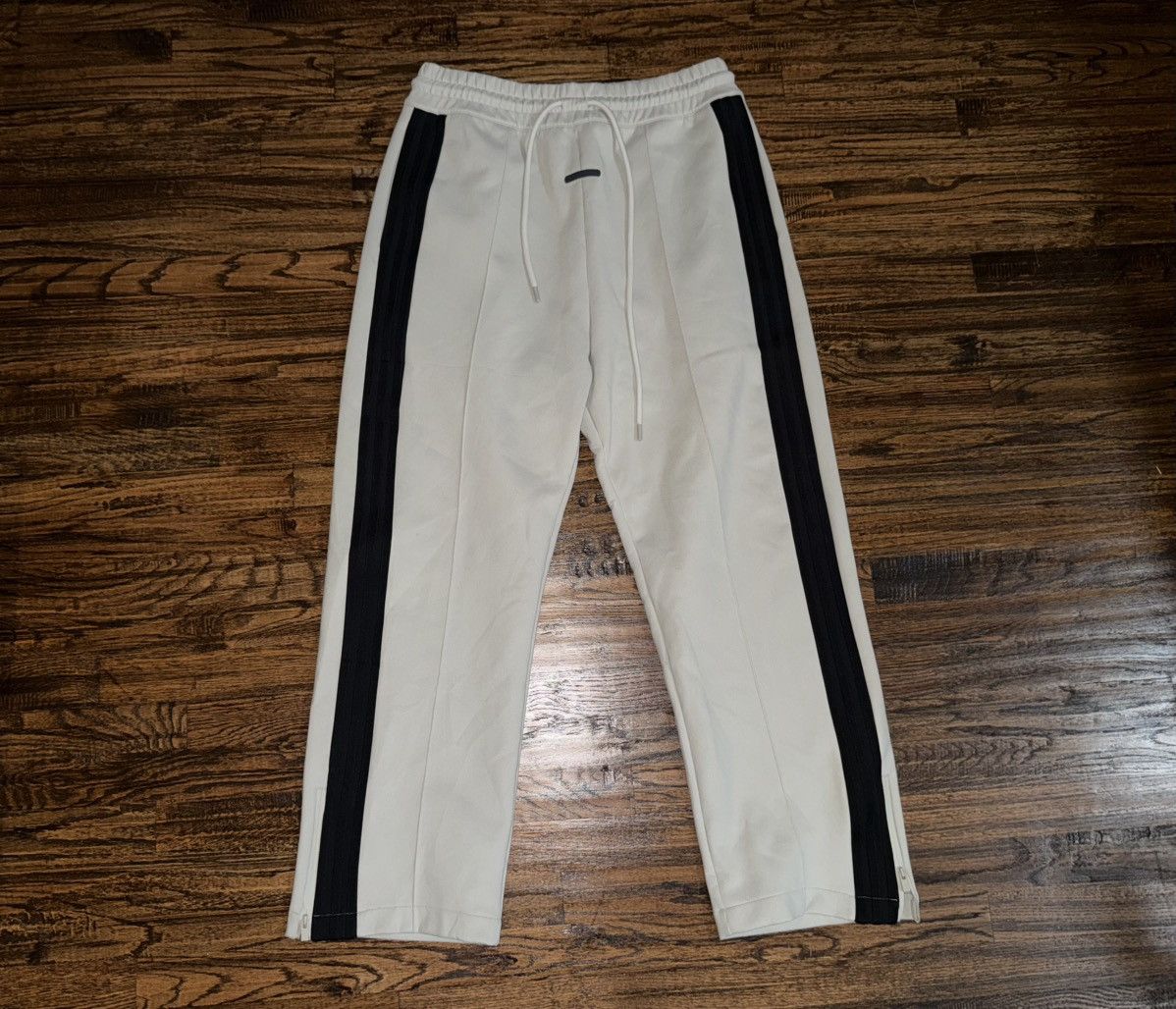 Fear Of God Athletics X Adidas Gray Striped Sweatpants Sz L
