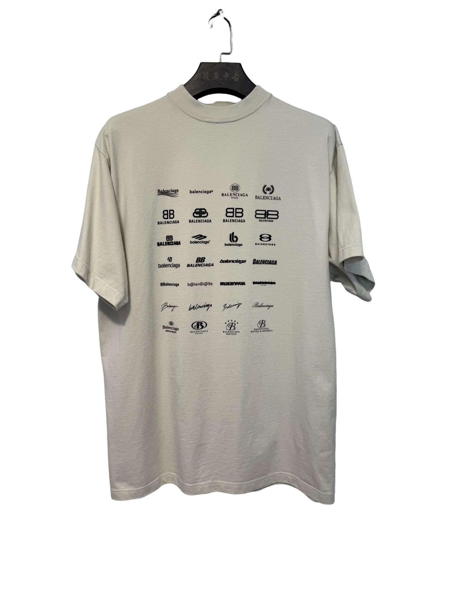 Balenciaga Balenciaga Multi-Logo Graphic T-Shirt Size S Size US S / EU 44-46 / 1 - 1 Thumbnail