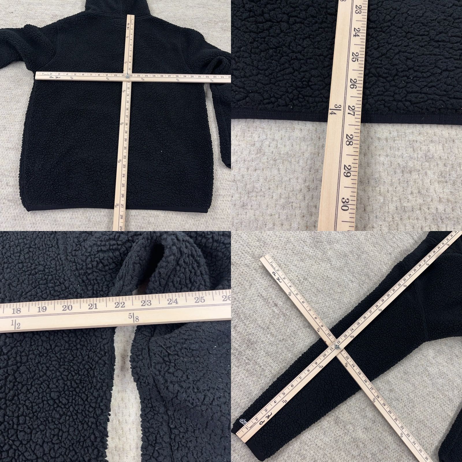 Chubbies Chubbies Sweater Men Large White Deep Pile Fleece Pullover Hoodie Hooded Jacket Size US L / EU 52-54 / 3 - 8 Thumbnail
