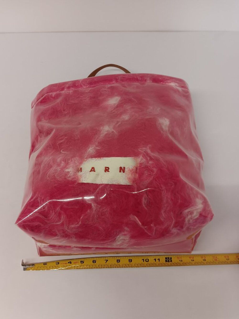 Marni Marni Women's Coated Faux Fur Tote Bag - Fuchsia Size ONE SIZE - 15 Thumbnail