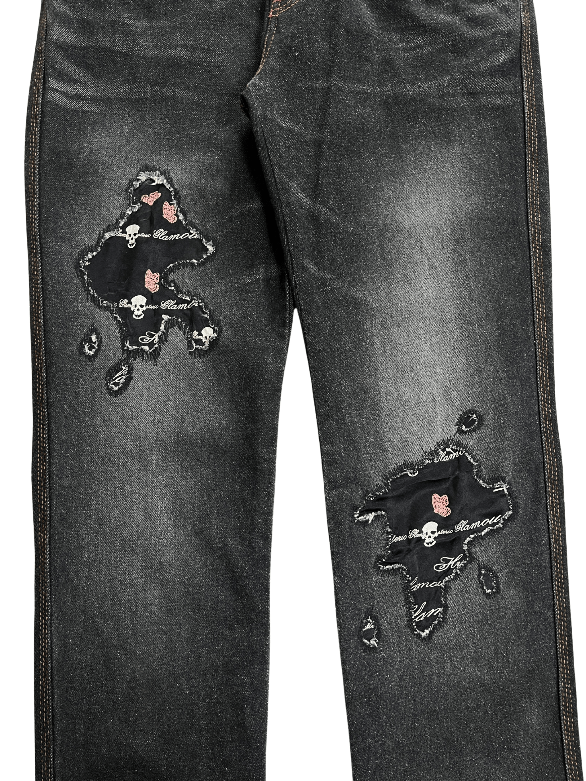 Hysteric Glamour × If Six Was Nine × Japanese Brand Hystery Glamour - Patchwork Skull Jeans Size 29" - 2 Thumbnail