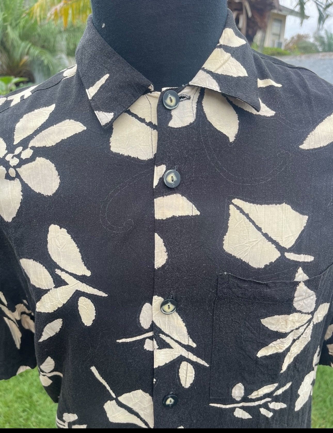 Jams World PreOwned Jams World Hawaiian Print Black/Beige Men's Small Size US S / EU 44-46 / 1 - 3 Thumbnail