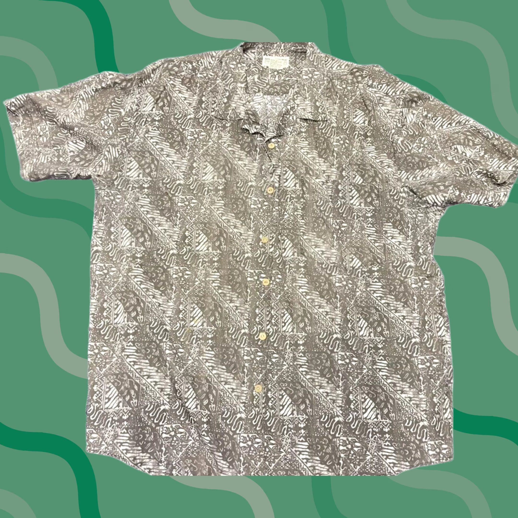 Banana Republic VINTAGE Banana Republic Safari Shirt Green Shirt Casual Travel Men XL Button-Up Short Sleeve Pocketed Plaid Cotton Button-Up Shirt Size US XL / EU 56 / 4 - 1 Thumbnail