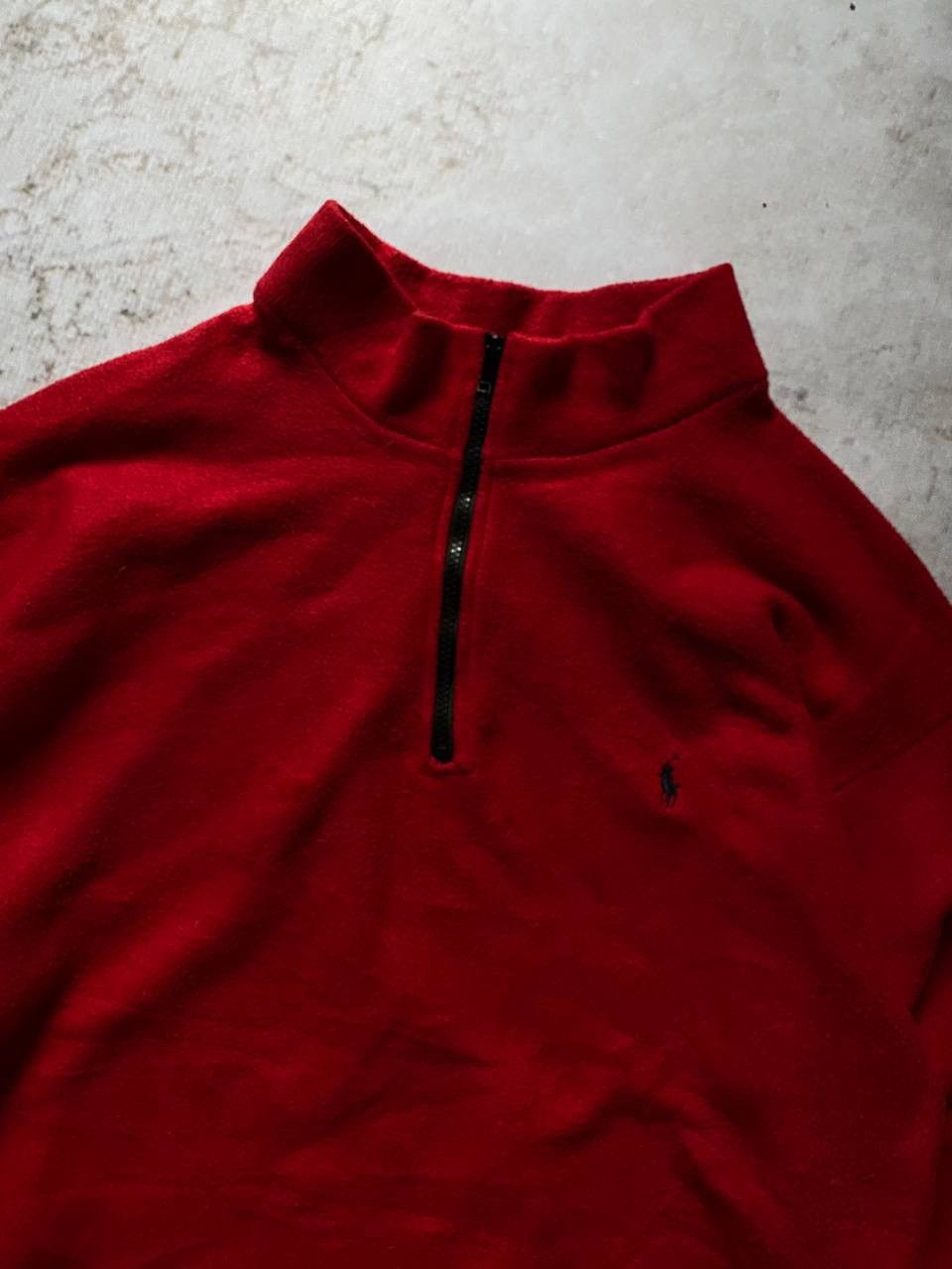 Polo Ralph Lauren × RRL Ralph Lauren Vintage Polo Ralph Lauren 1/4 Zip Fleece Jacket made in USA Size US XL / EU 56 / 4 - 5 Thumbnail