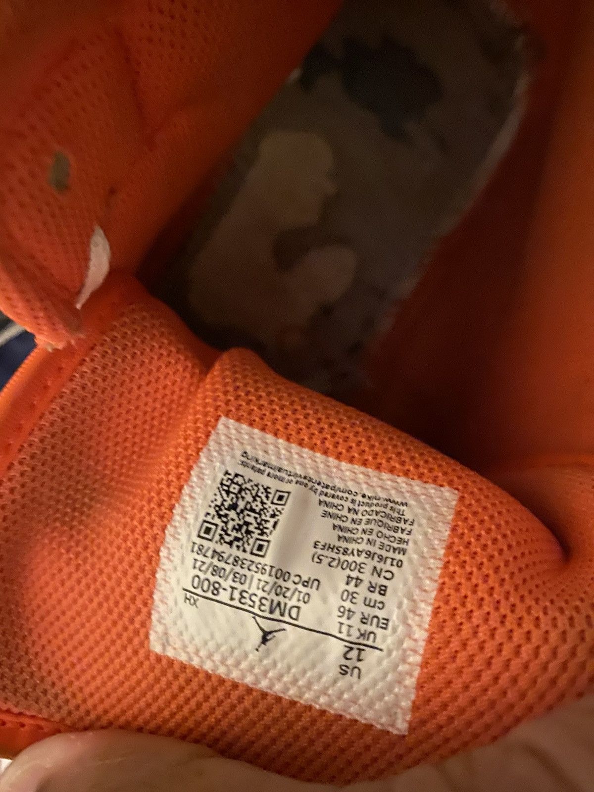 Jordan Brand Jordan 1 Electro Orange Size US 12 / EU 45 - 4 Thumbnail