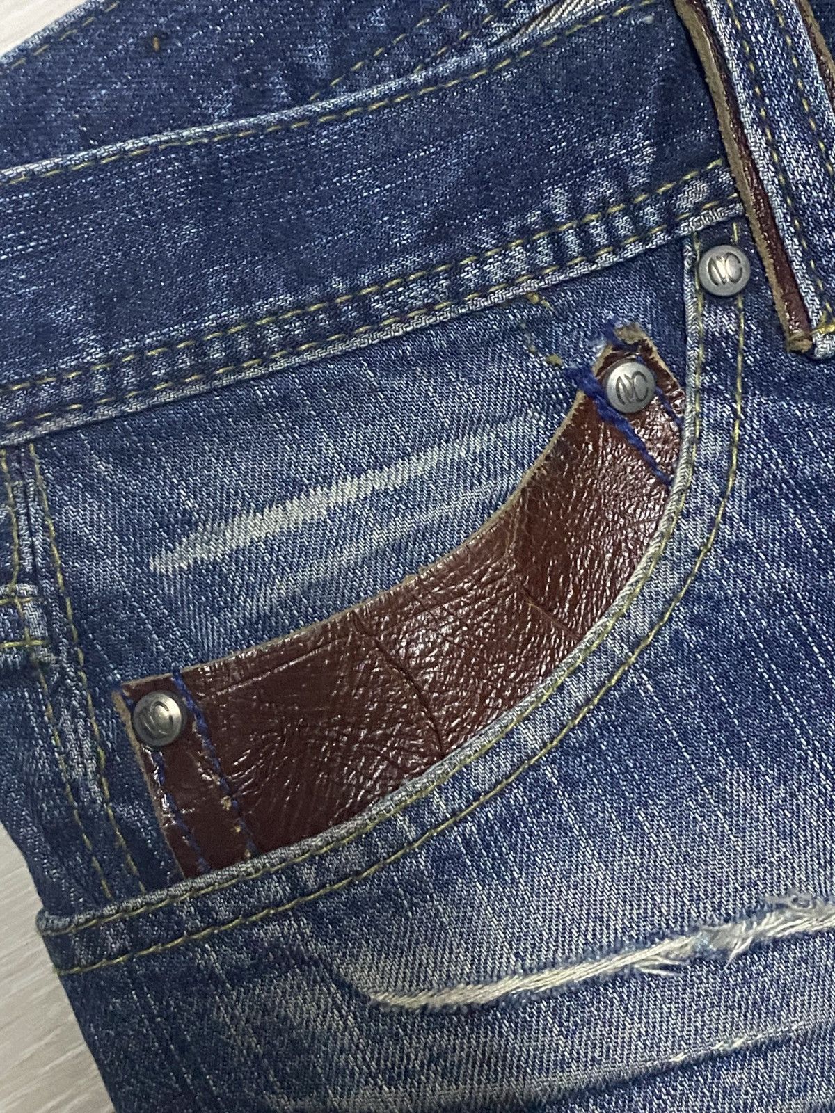 If Six Was Nine Vintage Nicole Club For Men Distressed BootCut Flare Jeans Size US 33 - 15 Thumbnail