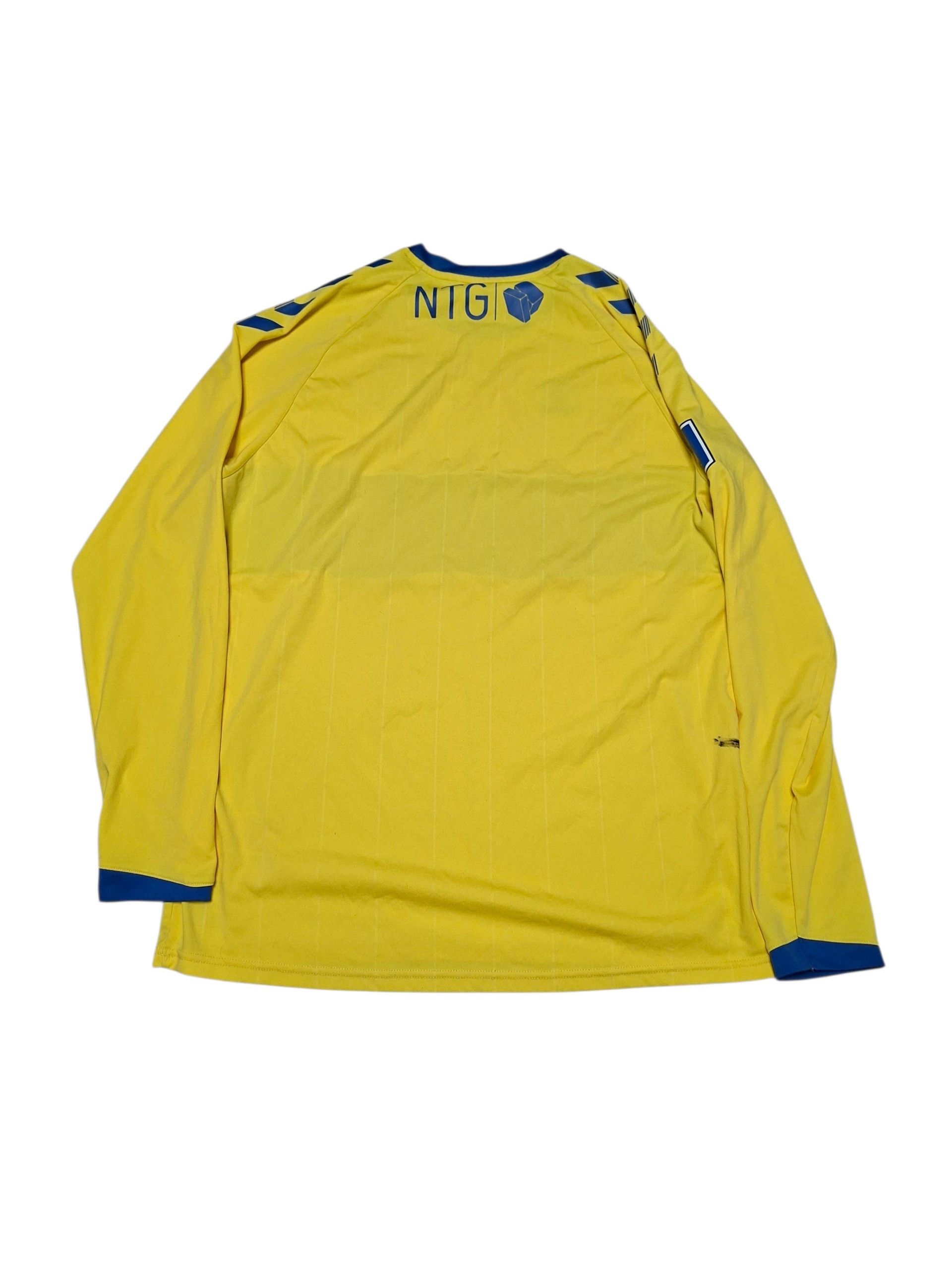 Hummel BRONDBY HUMMEL VINTAGE 2020/2021 LONG SOCCER JERSEY Size US L / EU 52-54 / 3 - 3 Thumbnail