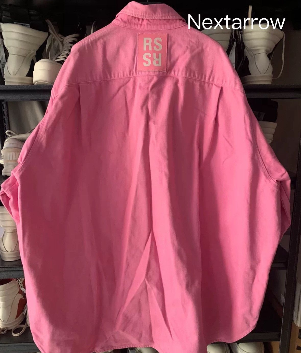 Raf Simons Raf Simons 21aw silhouette pink shirt 2412-Nextarrow Size US XS / EU 42 / 0 - 2 Thumbnail