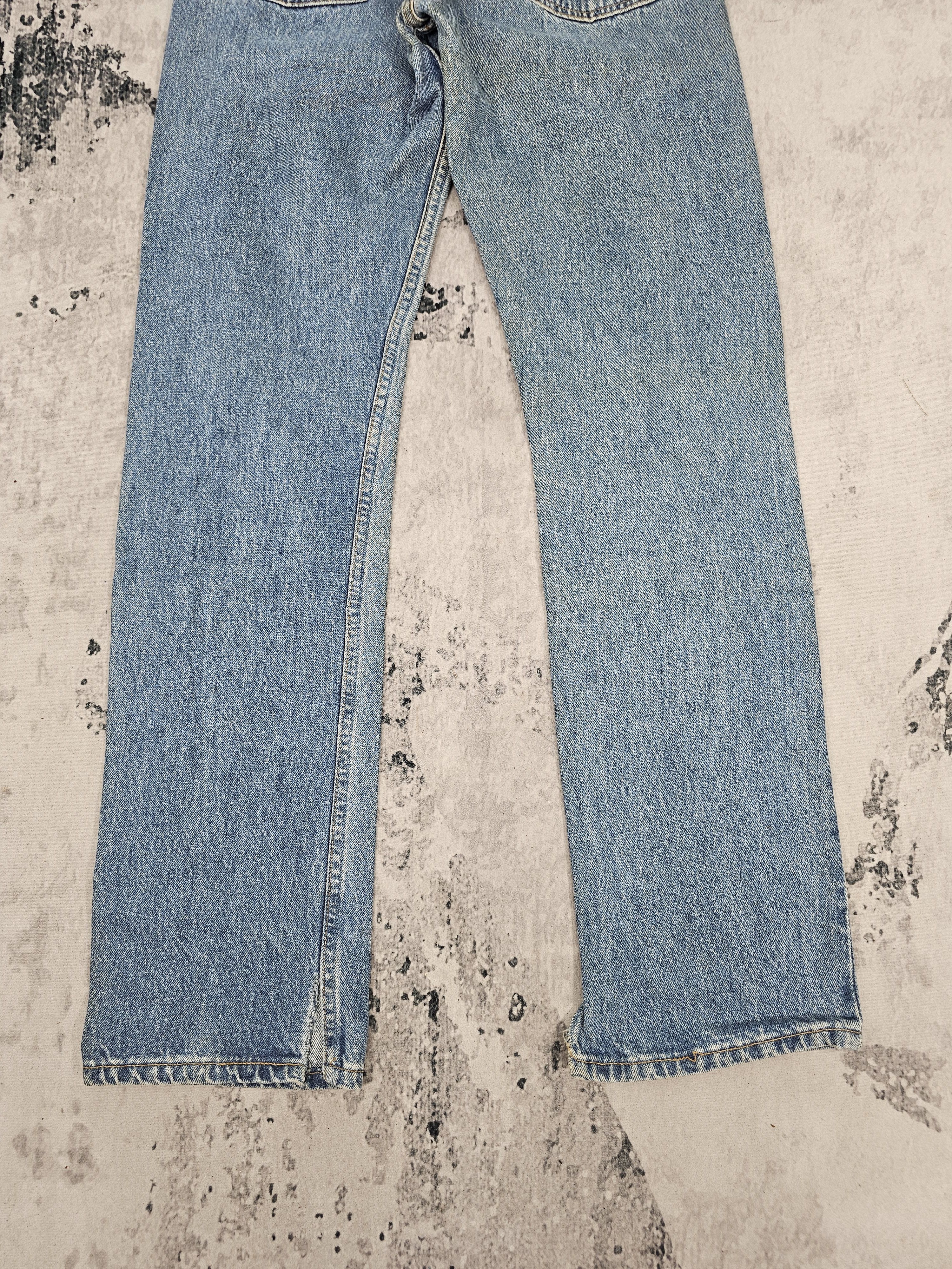 Levi's Vintage LEVIS 501 Ripped Blue Jeans L0449 Size 27X31.5 Size US 27 - 5 Thumbnail