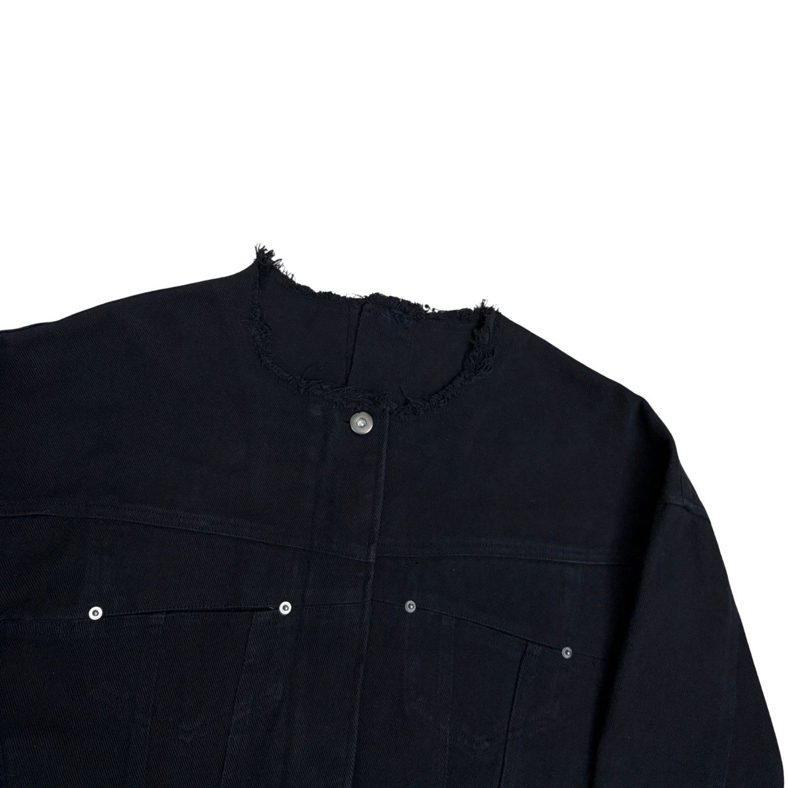 Other Aula Aila Black Denim Jean Jacket Streetwear Bomber Coat 0 Size XS / US 0-2 / IT 36-38 - 6 Thumbnail
