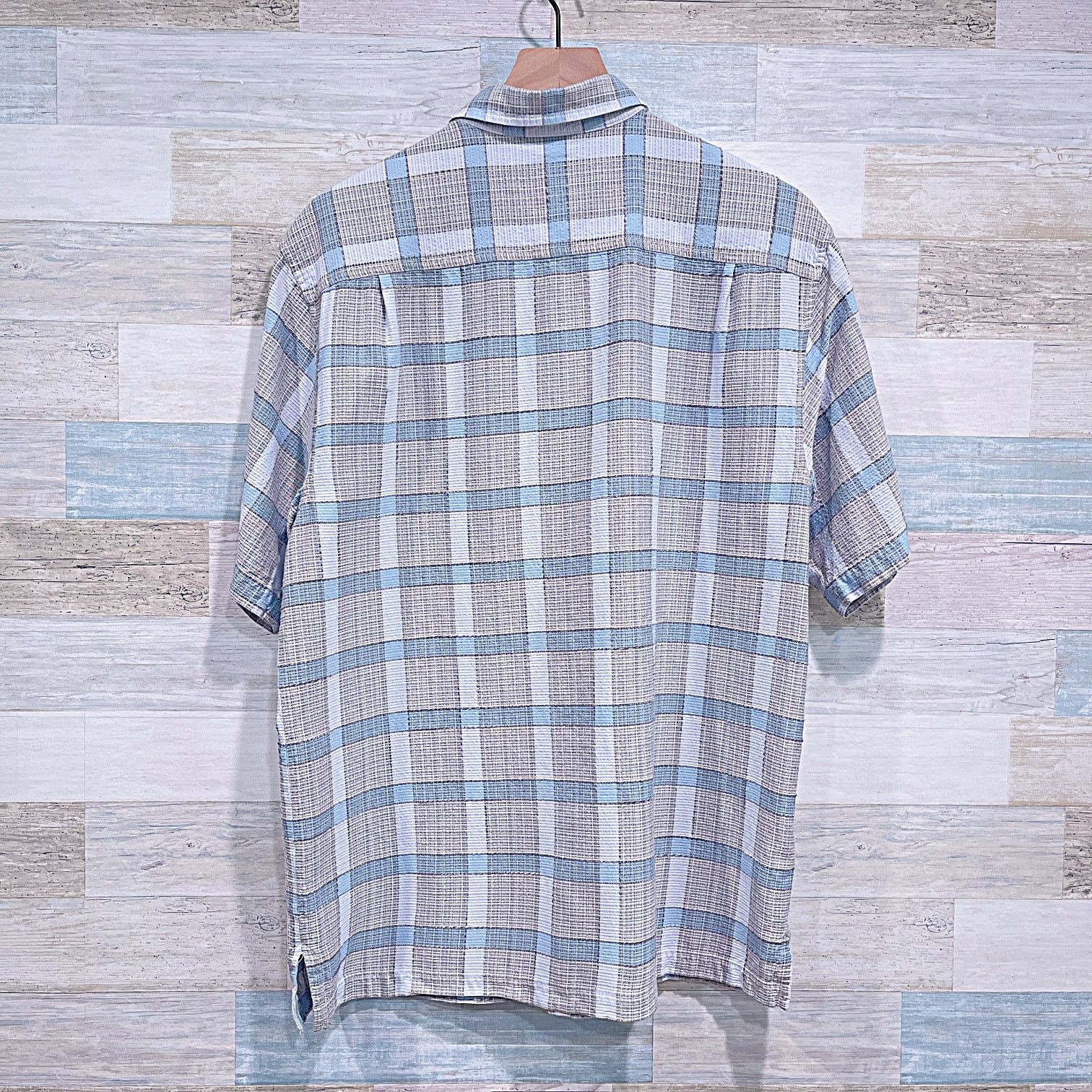 Tommy Bahama TOMMY BAHAMA Silk Hawaiian Plaid Camp Shirt Mens Medium Size US M / EU 48-50 / 2 - 4 Thumbnail