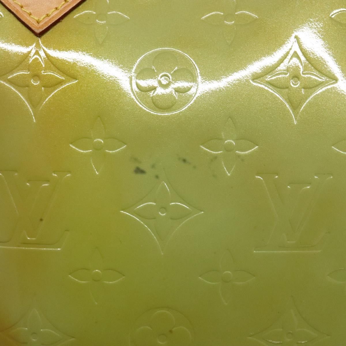 Louis Vuitton LOUIS VUITTON Monogram Vernis Houston Hand Bag Baby Blue Size ONE SIZE - 8 Thumbnail