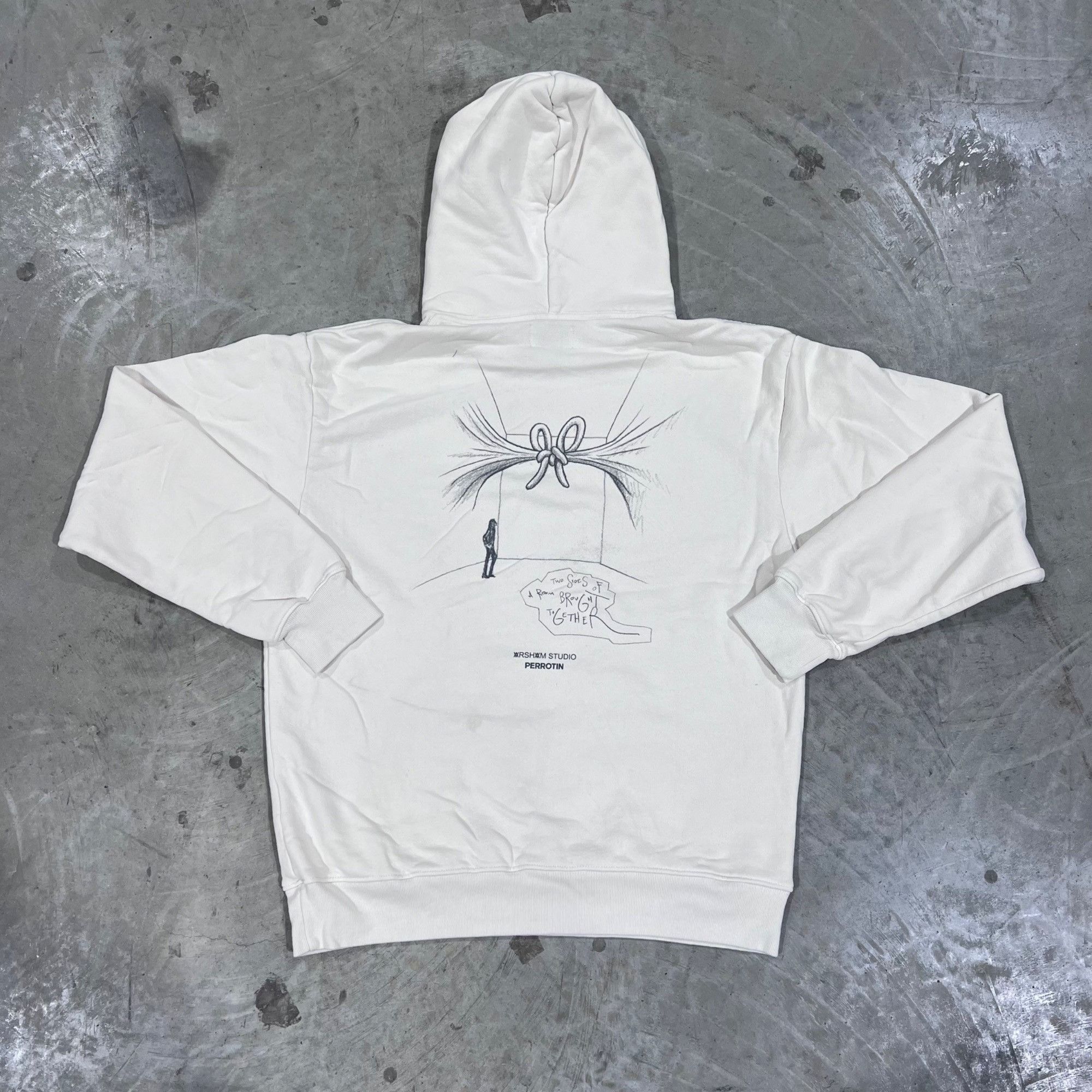 Daniel Arsham NEW DANIEL ARSHAM 20 YEARS CREAM KNOT HOODIE SZ MEDIUM Size US M / EU 48-50 / 2 - 2 Thumbnail