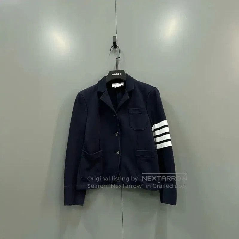 Thom Browne Thom Browne Women's Navy Striped Jacket . Size XXS / US 00 / IT 34 - 1 Thumbnail
