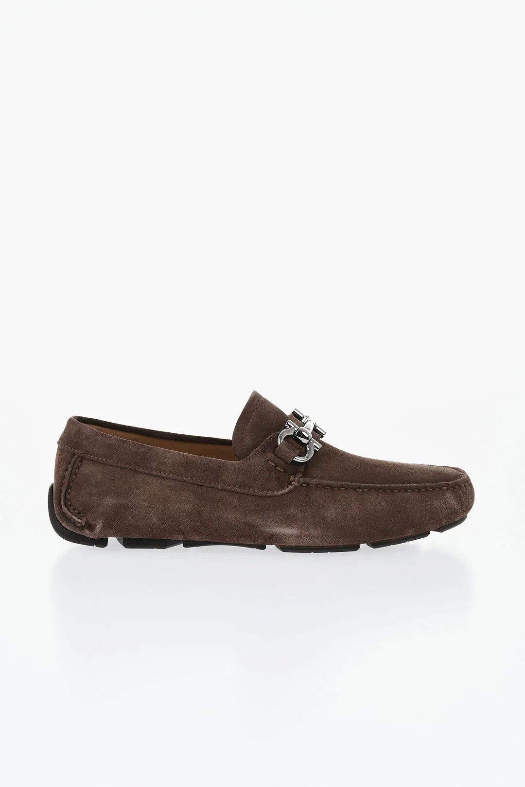 Salvatore Ferragamo og1mm0426 Suede Loafers in Brown Size US 7 / EU 40 - 1 Thumbnail