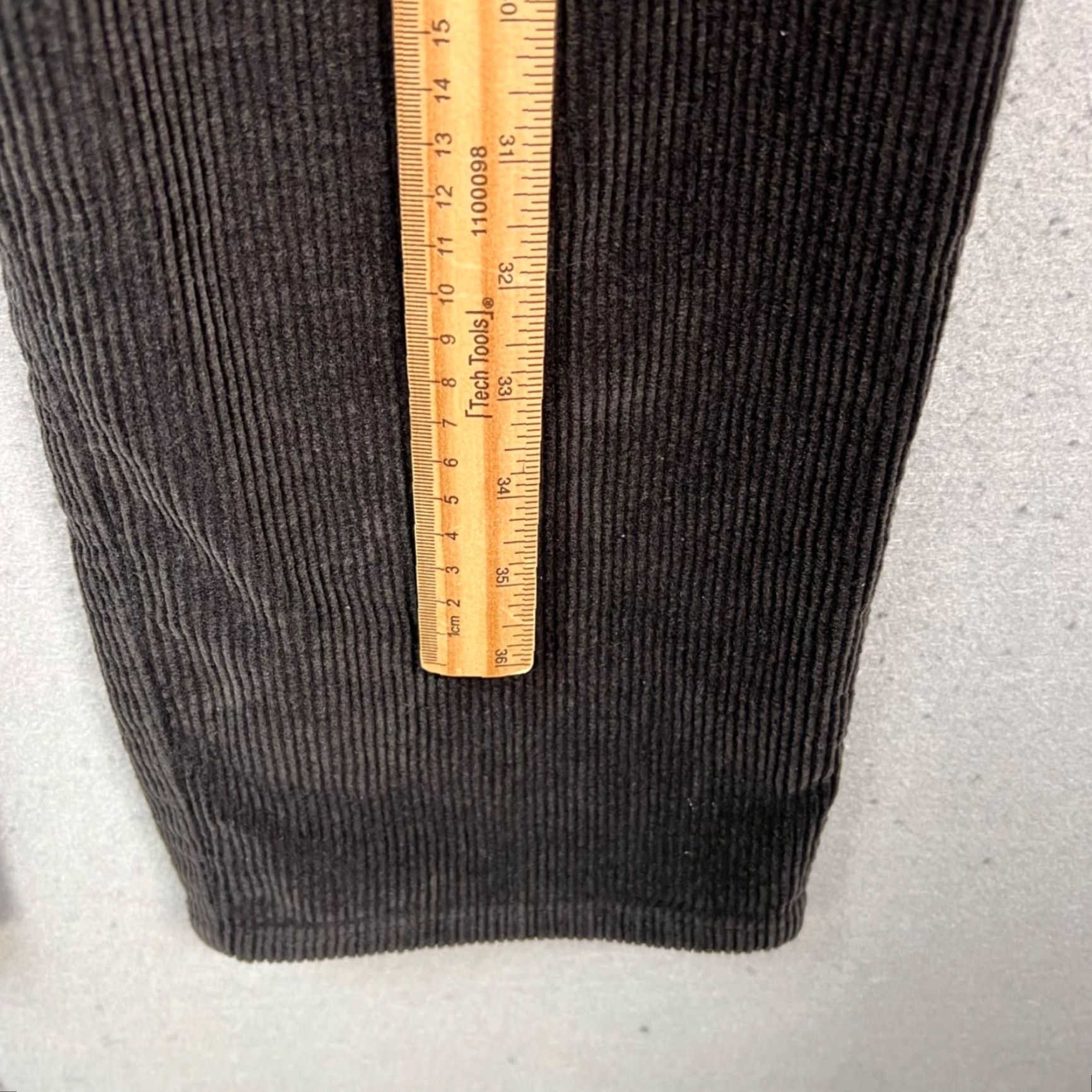 Ralph Lauren Lauren Ralph Lauren Womens Size 12 Black Corduroy Straight-Leg Pants Shirt? Size 34" / US 12 / IT 48 - 5 Thumbnail
