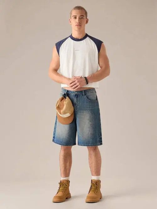 Japanese Brand FASHION Vintage RETRO washed jorts shorts Size US 35 - 4 Thumbnail