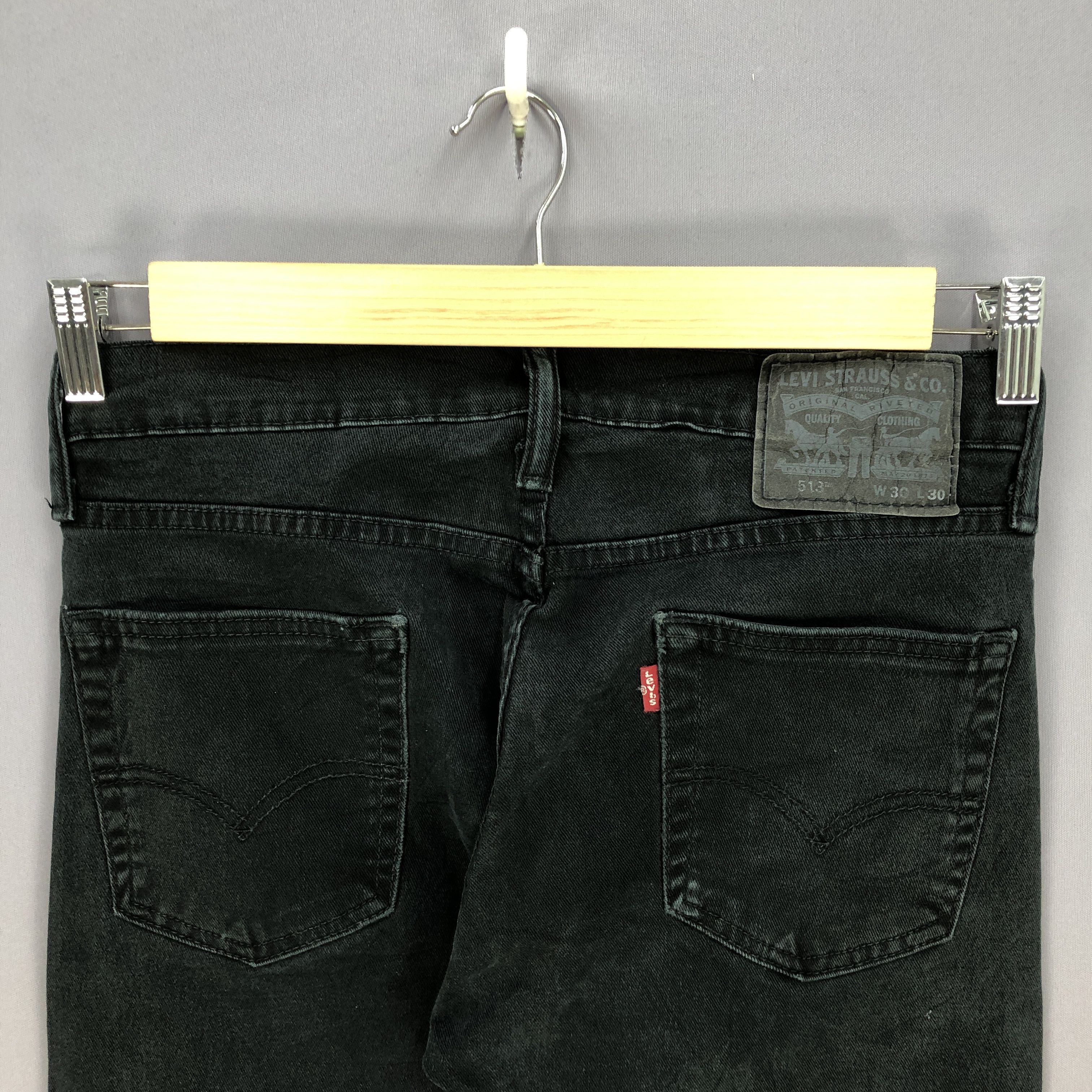 Levi's Vintage Levis Distressed Jeans Levi's Painter Black Denim Size US 30 / EU 46 - 4 Thumbnail