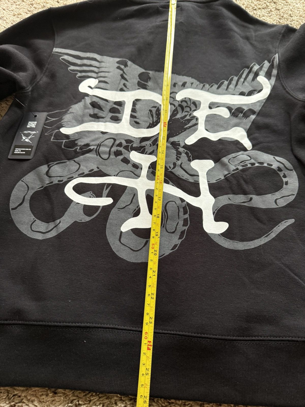 Ed Hardy Ed Hardy big 3D print tatto Hoodie M size Size US M / EU 48-50 / 2 - 8 Thumbnail