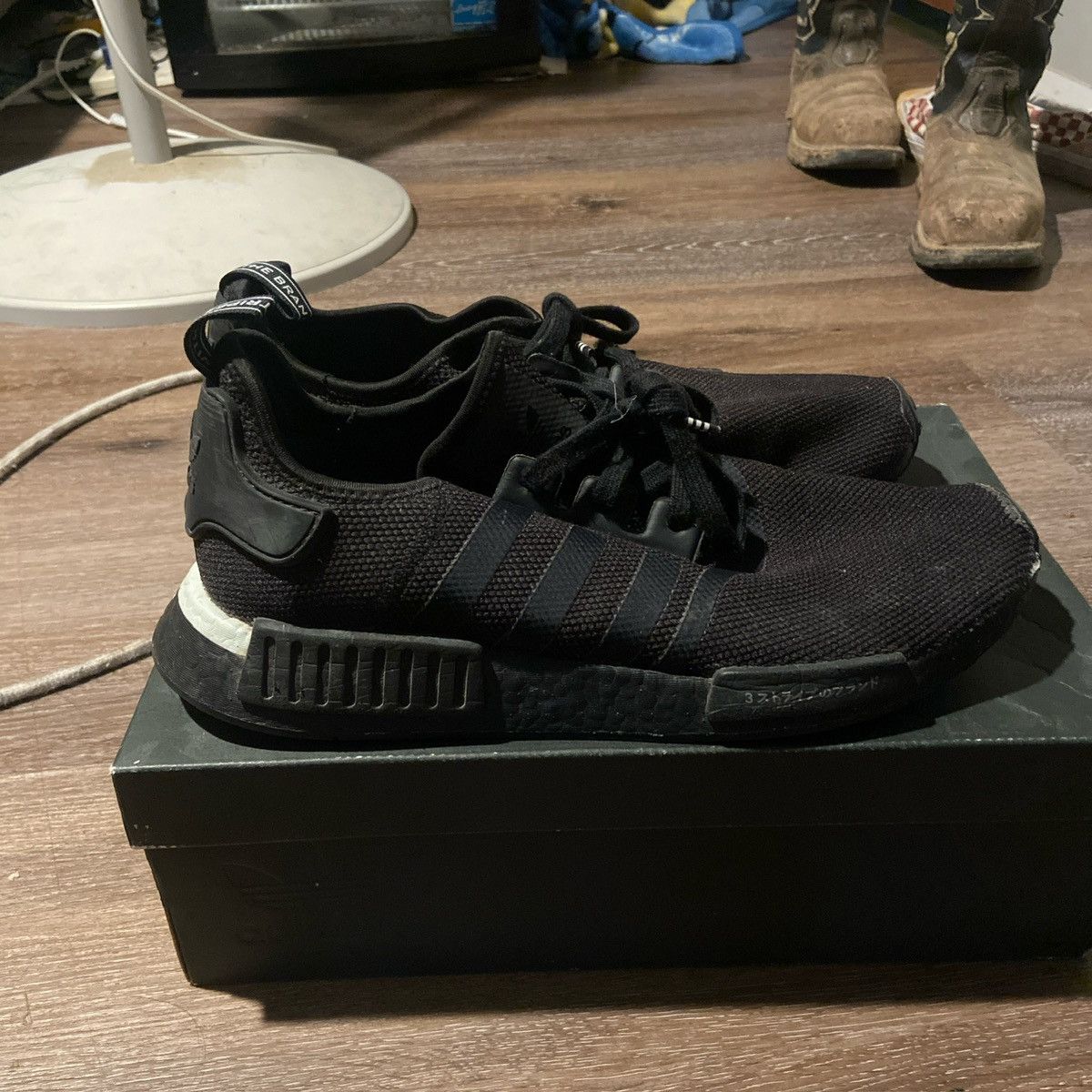 Adidas Nmd R1 triple black japan Size US 13 / EU 46 - 3 Thumbnail
