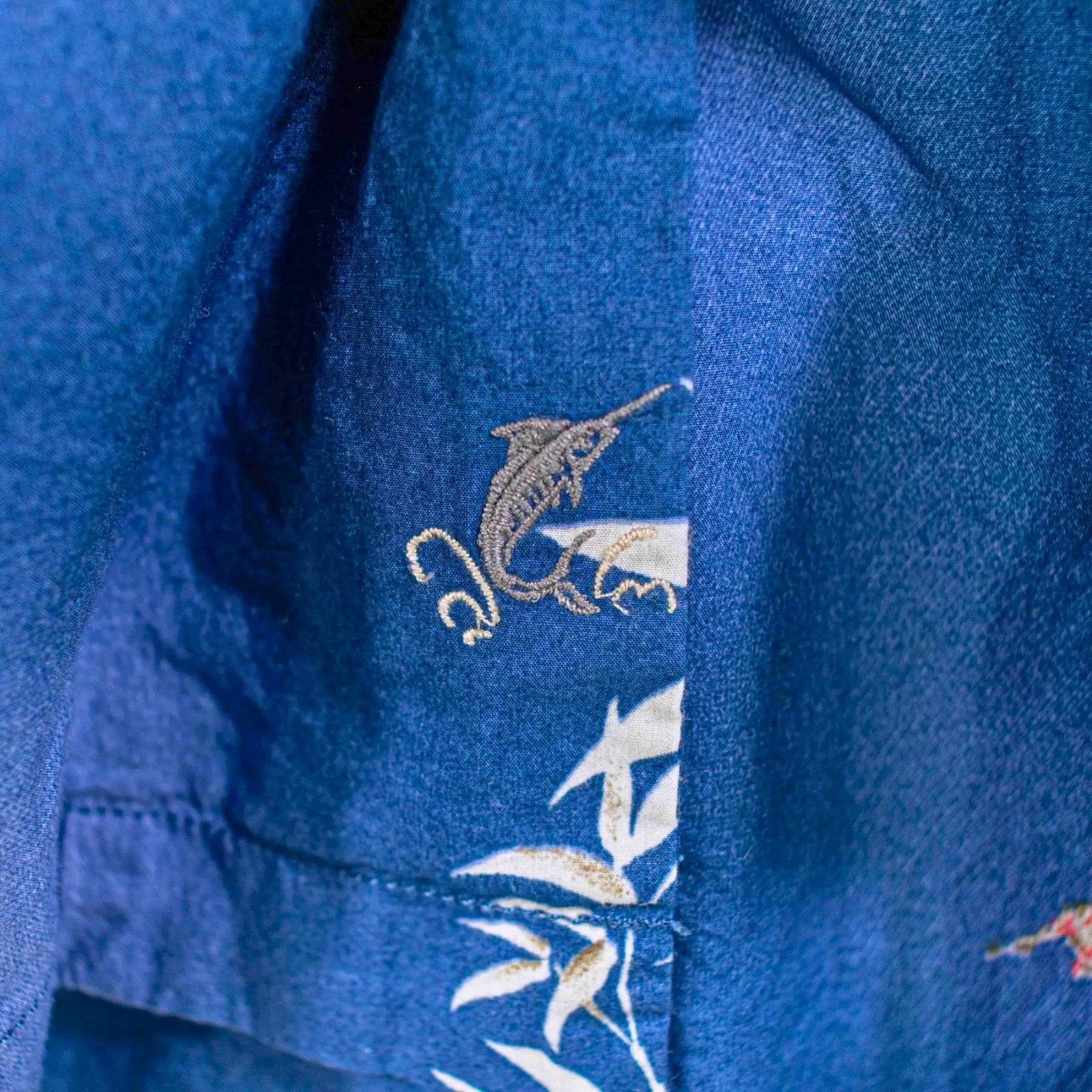 Tommy Bahama Tommy Bahama Hawaiian Camp Shirt Mens XL Blue Bamboo Floral Size US XL / EU 56 / 4 - 6 Thumbnail