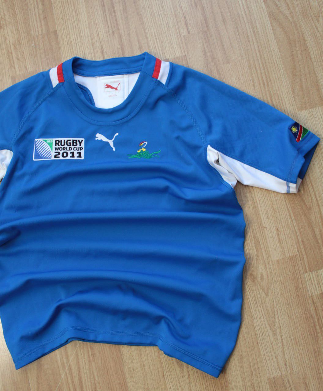 Puma 🔥 Namibia Puma IRB Rugby World Cup 2011 Jersey T Shirt Size US L / EU 52-54 / 3 - 2 Thumbnail