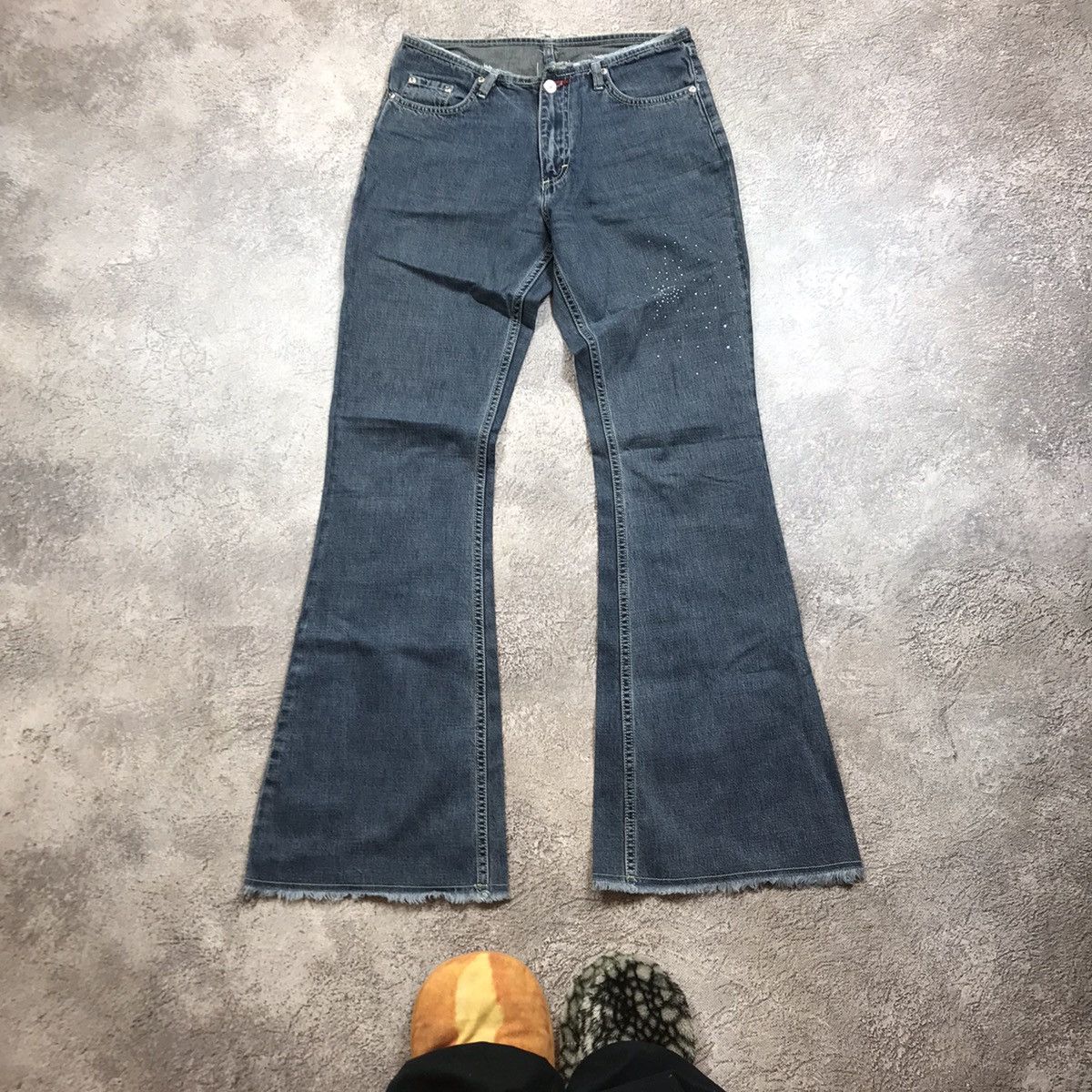 If Six Was Nine vintage Faded Jeans japan distressed denim spring pants 90s Size 29" - 1 Thumbnail