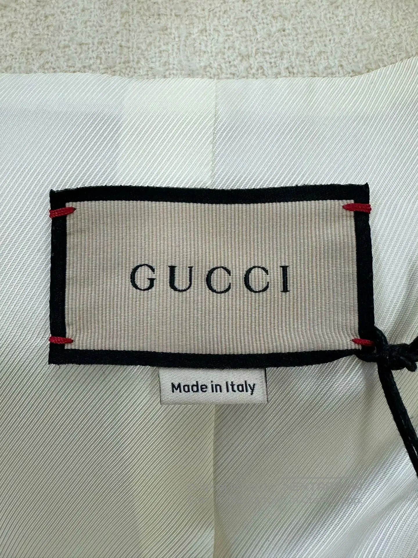 Gucci Guicci Beige Fringe Tweed Mini Chanel Jacket| Size XS / US 0-2 / IT 36-38 - 5 Thumbnail