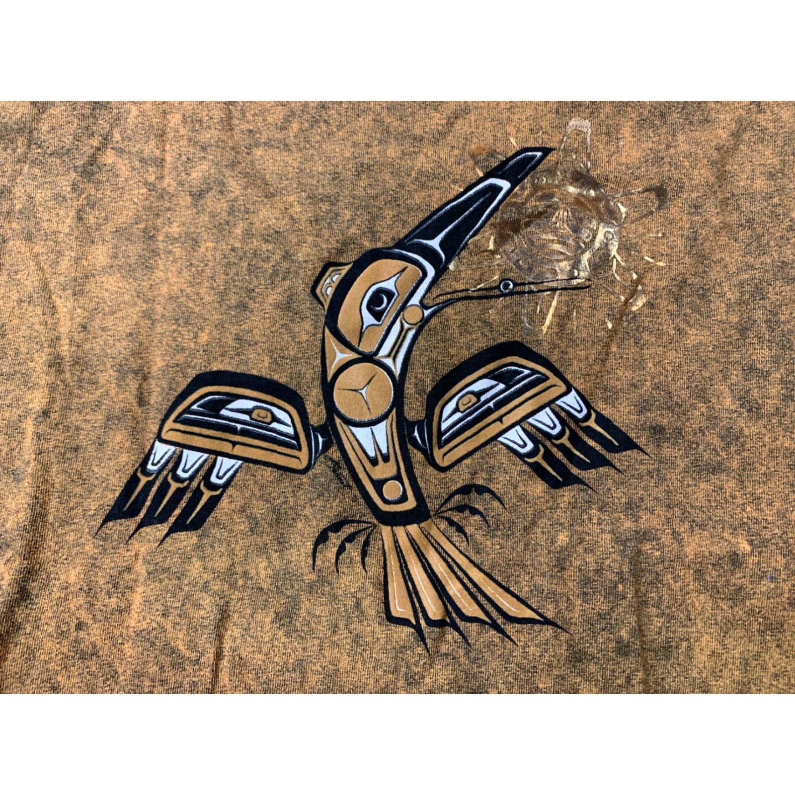 Gildan BIRD TIE DIE 2000'S VTG Y2K BAND SHIRT JERSEY T-SHIRT TEE Gildan SIZE L Shirt Men Brown 2000s Vintage Bird Tie Die Gildan Size L Mens Size US L / EU 52-54 / 3 - 3 Thumbnail
