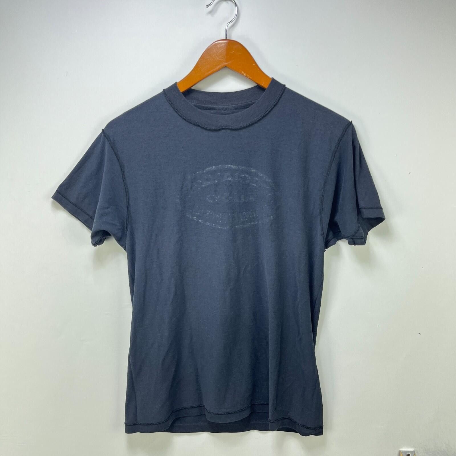 Hanes Vintage 80s Hanes Faded Inside Out Shirt Large Blank Stitch Size US L / EU 52-54 / 3 - 1 Thumbnail