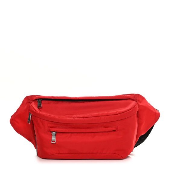 Prada Authentic PRADA Tessuto Nylon Belt Bag Red Size ONE SIZE - 1 Thumbnail