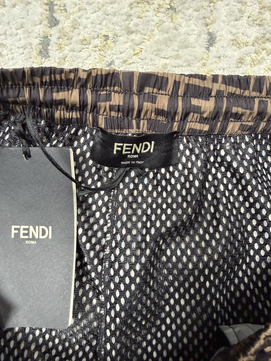 Fendi Fendi FF Monogram Nylon Track Pants Brown Size 46 Size US 44 / EU 60 - 3 Thumbnail