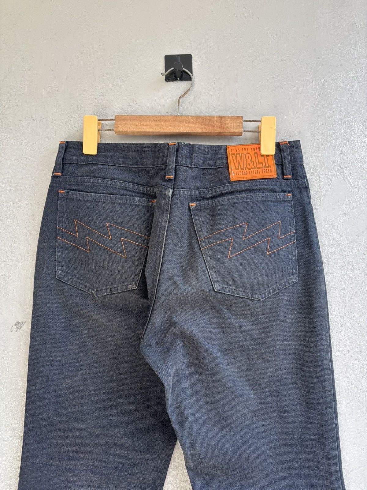W&LT W&LT F/W1998 - 1999 “believe” runway flared denim Size US 31 - 10 Thumbnail