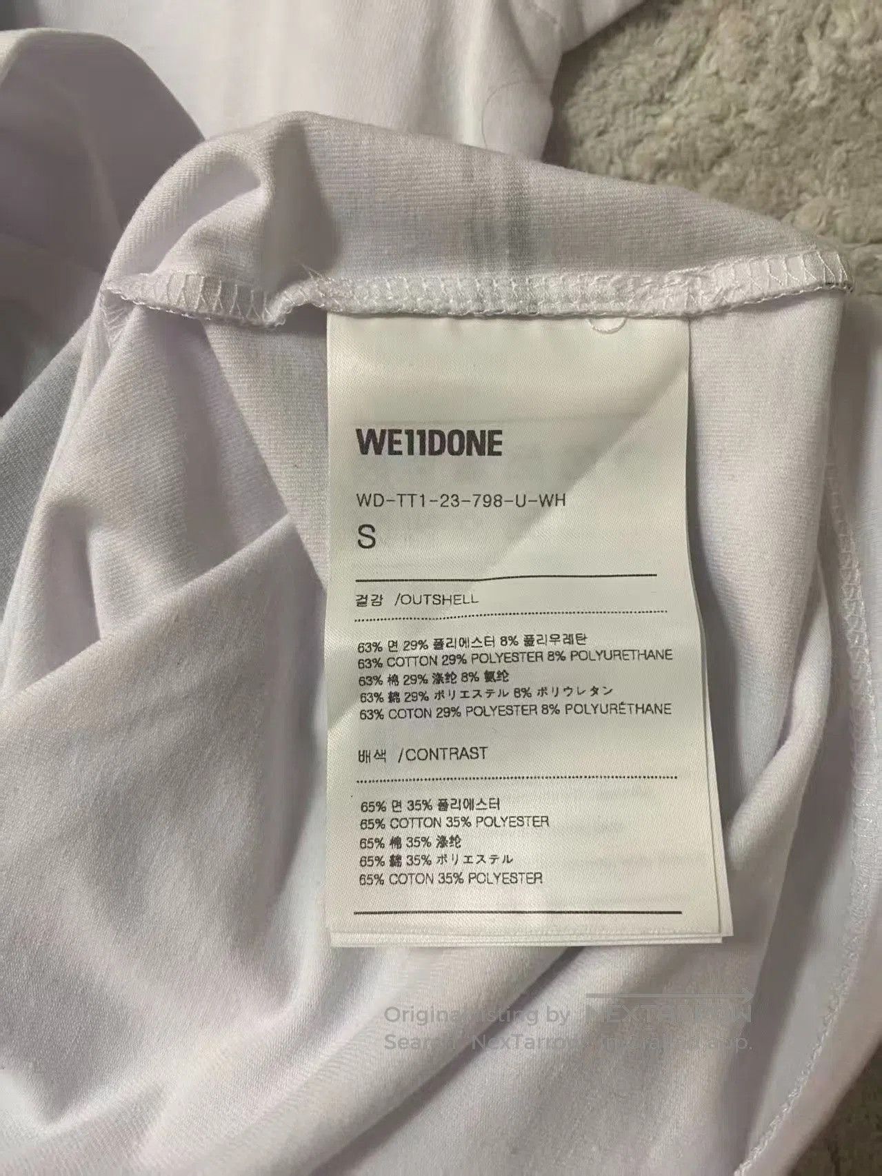 WE11DONE we11done Solid Crewneck Short-Sleeve S. Size US S / EU 44-46 / 1 - 3 Thumbnail